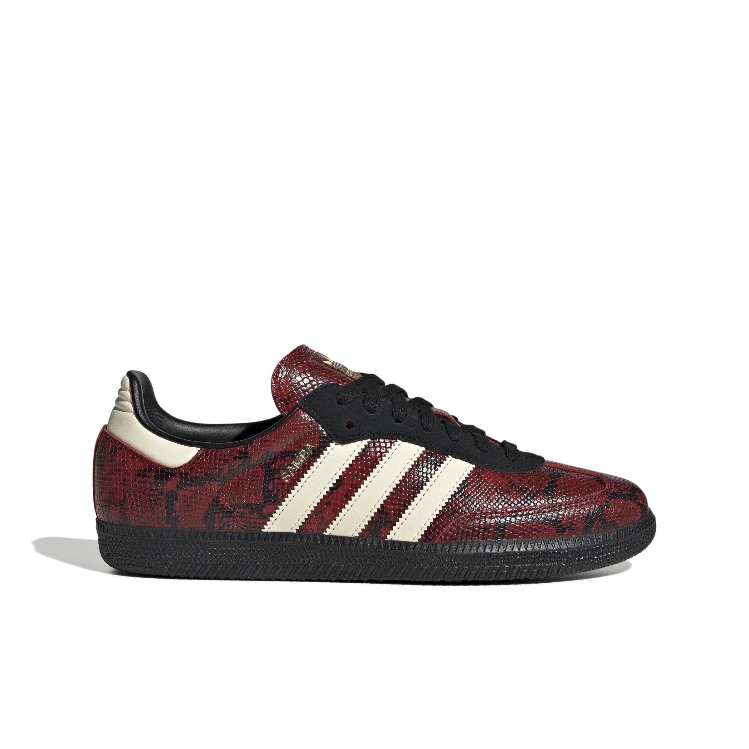adidas Originals Samba OG "Warm Vanilla/Core Black/Team Victory Red" Men's Shoe - VANILLA/BLACK/RED